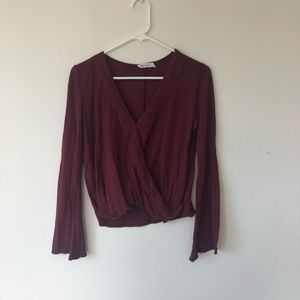 Long sleeve crop top